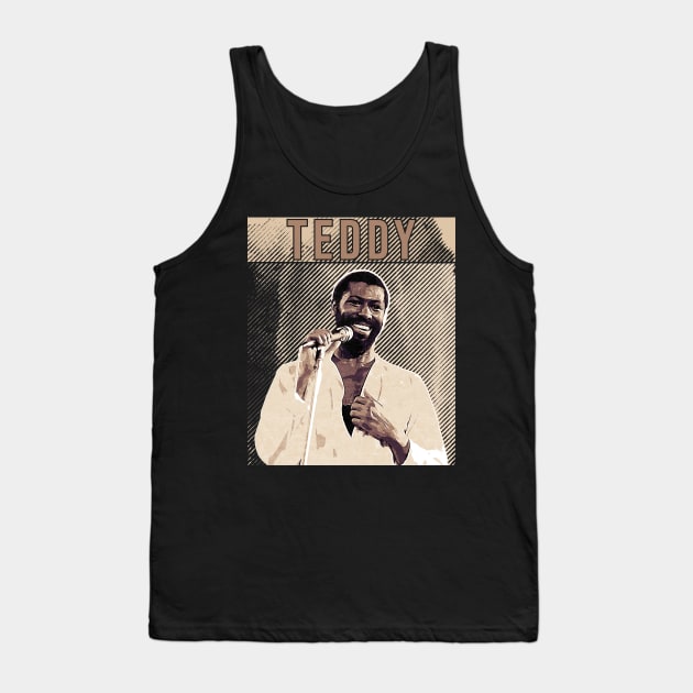 Teddy // Teddy pendergrass // Brown vintage poster Tank Top by Degiab